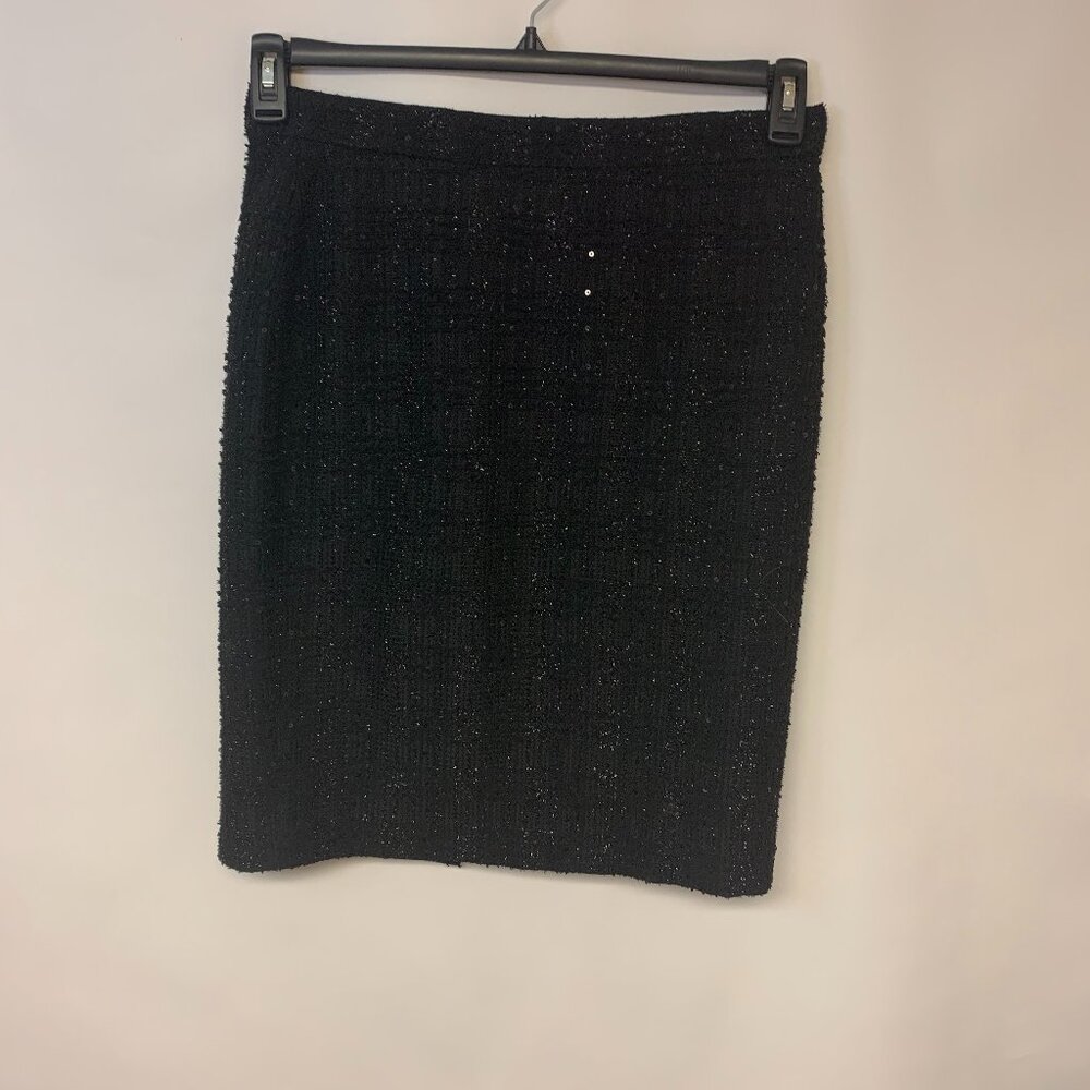 Ann Taylor Skirt Curvy Fit Sequins Glam Bling Special Event Formal Womens SZ 10